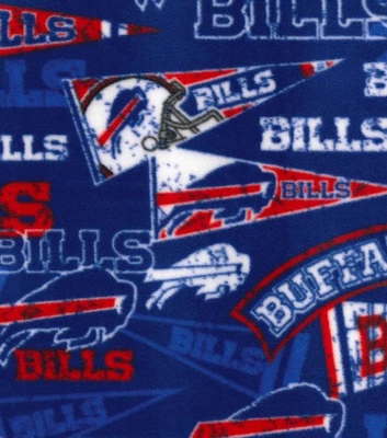 NFL Buffalo Bills Retro Blue Fleece Craft Sewing Fabric 38 inches NEW 2016 - Image 1 of 3
