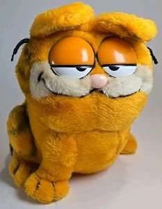 Vintage Garfield die Katze 8 Zoll sitzend Plüsch frech Retro 80er Cartoons Nostalgie B6 - Bild 1 von 6