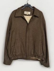 VTG MINT PETER MILLAR L CASHMERE CLASSIC GOLF BEIGE BLACK MENS JACKET HIGH-END - Picture 1 of 9