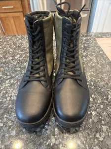 NUEVAS Botas Woobies Verdes de caña alta para la selva antideslizantes cremallera lateral para hombre talla 11 - Imagen 1 de 9