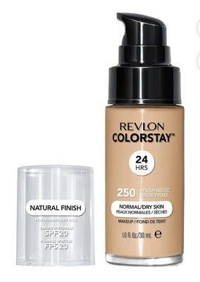 Revlon ColorStay 24 Hr Makeup Foundation Combination/Oily Skin. Fresh Beige 250 - Image 1 of 2
