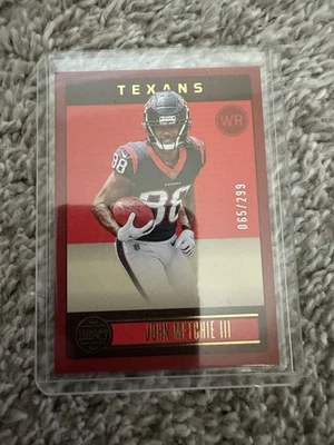 2023 Panini Legacy - John Metchie III #38 Red /299 - Image 1 of 2