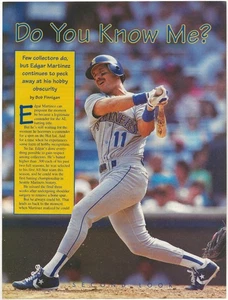 Página de artículo de colección Edgar Martínez - 3B/DH - Seattle Mariners - Beckett mensual - Imagen 1 de 5