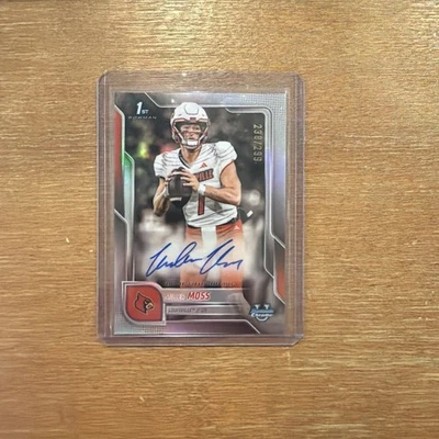 2025 Bowman U Chrome - Miller Moss 18/299 Refractor 1st Auto (Louisville) 🔥🔥 - Image 1 of 3