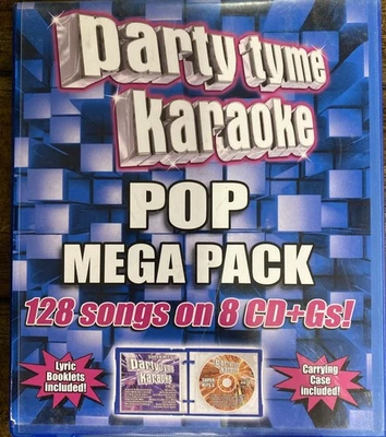 Party Tyme Karaoke - Pop Mega Pack [128-Song Mega Pack][8 CD] NEW - Image 1 of 4