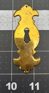 Vintage Kolonial Schlüsselloch Abdeckung Rosette Bergung Ersatzteile Messing - Bild 1 von 3