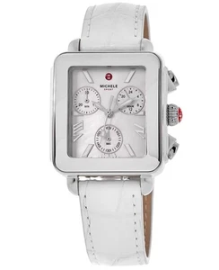 Nuevo Reloj Michele Deco Deportivo Cuarzo Cronógrafo Madre de Mujer MWW06K000066 - Imagen 1 de 4