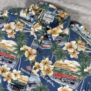 Camisa Hawaiana Vintage Reyn Spooner American Classics Cars Hombres XXL AOP Abotonada - Imagen 1 de 8