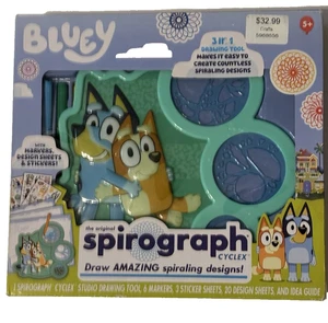 Bluey Spirograph Cyclex 3 In 1 Drawing Activity Set by PlayMonster - Picture 1 of 5