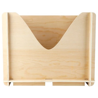 Unfinished Wooden Box Storage Organizer Container For DIY Craft Collectibles Ar✈ - Image 1 of 4