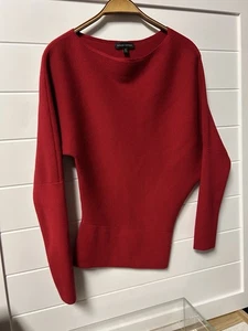 Banana Republic roter Strick Off Shoulder Pullover Pulli Gr. XS - Bild 1 von 3