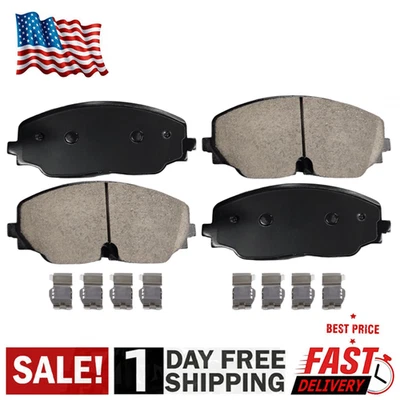 Par de almohadillas delanteras de cerámica con herrajes para Volkswagen Atlas Cross Sport 2018-2023 Foto 1 de 4