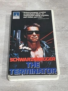 THE TERMINATOR 1984 VHS/RARE EARLY THORN EMI WHITE CLAMSHELL-SCHWARZENEGGER - Picture 1 of 5