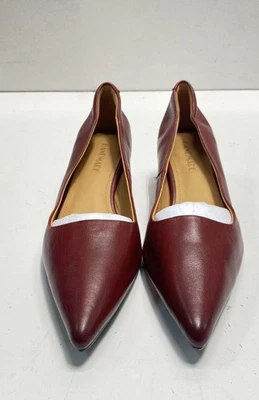 Handmade Red Solid Kitten Heel Women Size 8 - Image 1 of 4