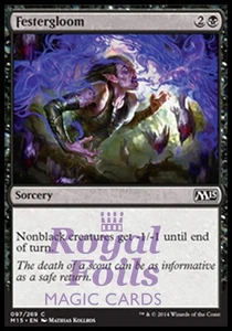 Festergloom 4x FOIL MTG M15 Core Set Common MINT black - Picture 1 of 1