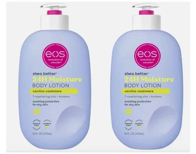 EOS Shea Better 24H Moisture Body Lotion  Vanilla Cashmere  2 PACKS see descript - Image 1 of 4