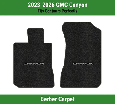 Alfombrillas delanteras Lloyd Berber para GMC Canyon '23-26 con plateado sobre Black Canyon Foto 1 de 4