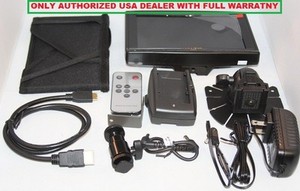 Lilliput 7" 619A HDMI Field Monitor+LP-E6 Plate+ Hood  For Canon 5D-II III DSLR