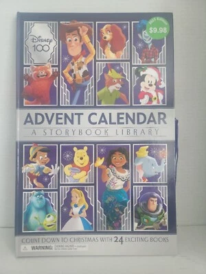 Disney 100 Advent Calendar a Storybook Library: Countdown to Christmas 2023 NEW - Image 1 of 4