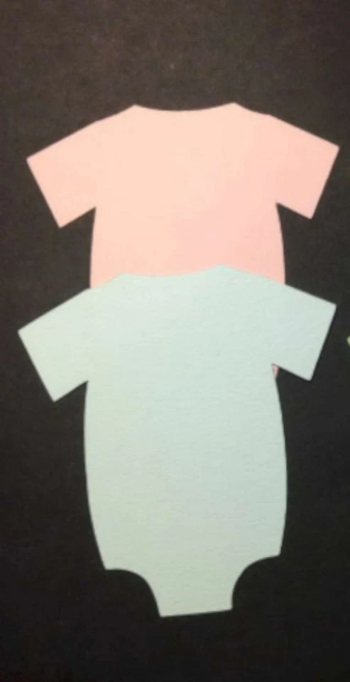 Body 100 confeti revelación de género azul y rosa baby shower revelación decoración de fiesta  Foto 1 de 1