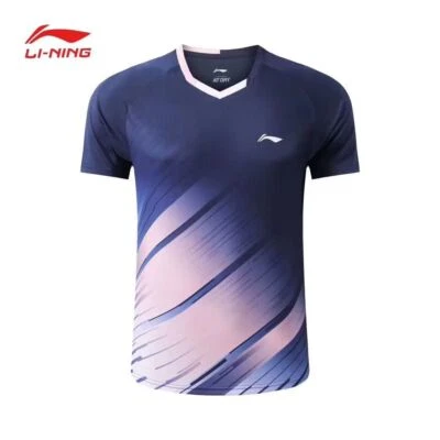 2023 New Li Ning Men's Tops Sportswear Badminton Clothes table tennis T-Shirts - Image 1 of 4