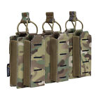 IDOGEAR Tactical LSR 9mm 556 Mag Pouch Triple Mag Carrier MOLLE Paintball Camo