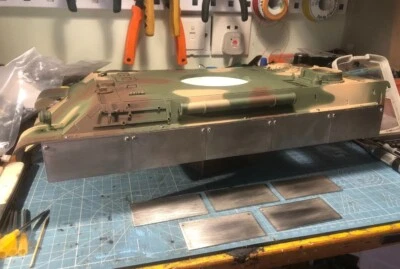 1/16 Henglong Panther G and Leopard Tank Universal All Metal Skirt Armor K - Image 1 of 3