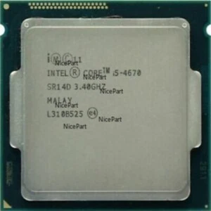 compatibility Intel Core i5-4670 CPU Quad-Core 3.4GHz 6M 84W SR14D LGA 1150 - Picture 1 of 1