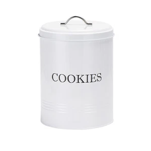 Cookie Jar with Lid Counter Top Canister Storage Container for Farmhouse Kitchen - Picture 1 of 9