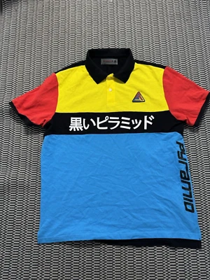 Black Pyramid colorblock mens polo shirt size XL all cotton short sleeve - Image 1 of 4