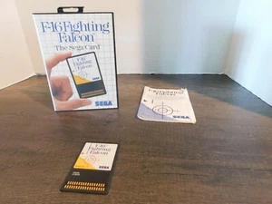 F-16 Fighting Falcon Sega Master System Video Game Complete CIB Manual Card Box - Picture 1 of 4