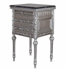 Barock Kommode Antik Schubladenschrank Anrichte Silber Schrank Vintage Möbel