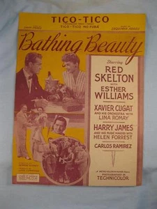 Tico Tico No Fuba Sheet Music Vintage 1943 Bathing Beauty Zequinha Abreu (O) - Picture 1 of 3