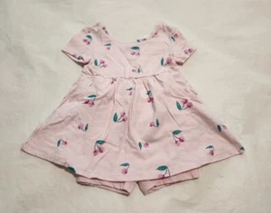 NWT Baby Gap Cherry Print Dress Bike Shorts Outfit 2PC Set Toddler Girl - Picture 1 of 2