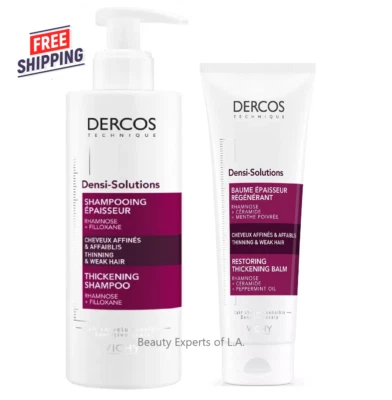 DUO Vichy Dercos Densi-Solutions Thickening Shampoo 250ml & Conditioner 200ml - Image 1 of 4