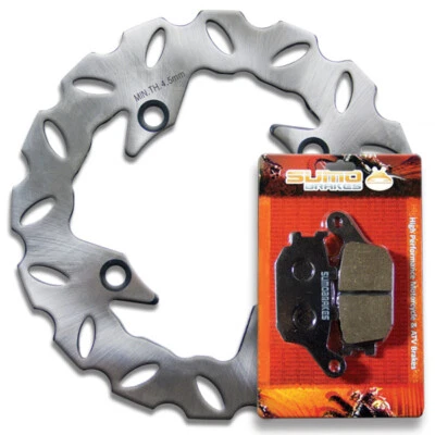 Rotor traseiro + pastilhas de freio para Honda CBR250 R [2011-2015] CBR250 RR MC22 [1990-1994] - Imagem 1 de 4