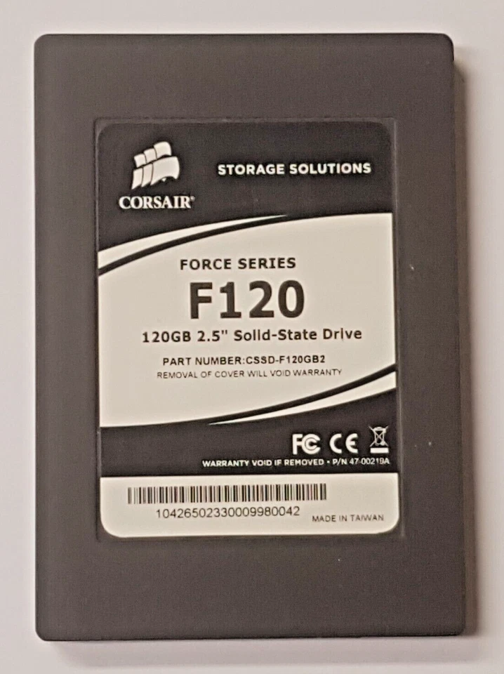 120 GB SATA II Corsair Force F120 CSSD-F120GB2 2D-NAND MLC SSD 2.5" Hard Drive - Image 1 of 1