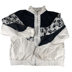 VTG Lavon Track Suit Black/White Geometric lined  Full Zip Sz Large Y2K READ - Picture 1 of 22