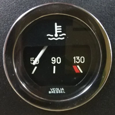 VEGLIA BRESSEL TEMPERATURE GAUGE SEAT FIAT STYLE. TERMÓMETRO — 第 1/2 张图片