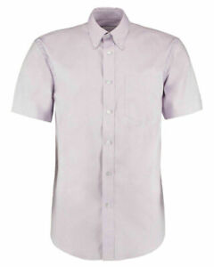 17 Collar 43 Chest Mens Lilac Purple Short Sleeve Shirt Premium Oxford Free P&P