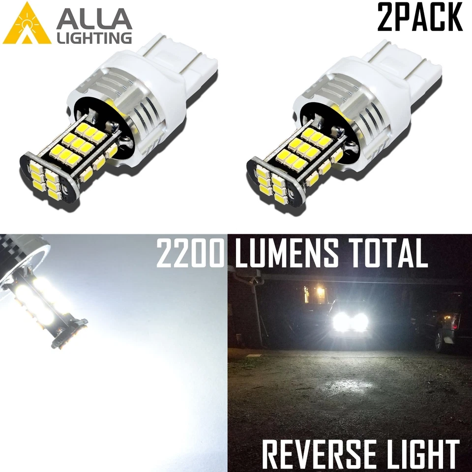 Alla Lighting 30-LED 7441 Back Up Reverse Light Bulb Backup Lamp 6000K White,2pc - Image 1 of 4
