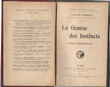 Genese Des Instincts Hachet-Souplet Psychology Book 1912