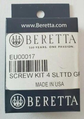 Beretta EU00017 Screw Kit 4 Grip Screws & Washers Factory Beretta 92F 92FS M9 - Image 1 of 3