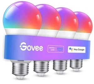 Smart Light Bulbs, Color Changing Light Bulb, Work with Alexa and Google 4 - Picture 1 of 7