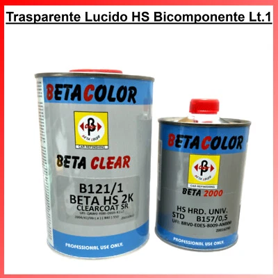 Vernice Trasparente HS Lucido 2k Bicomponente Antigraffio per Carrozzeria - Immagine 1 di 4