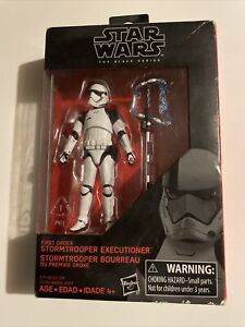 Star Wars 3.75” Black Series First Order Stormtrooper Executioner Action Figure