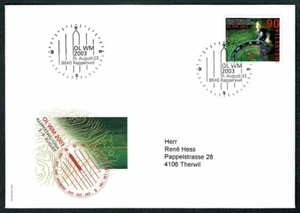 SE65 SWITZERLAND 2003 Cover OL WM, Rapperswil special cancel - Picture 1 of 1