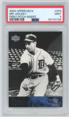 2004 Upper Deck First Pitch GORDIE HOWE "Mr Hockey" #SP8 PSA 9 SSP RARE - Image 1 of 2