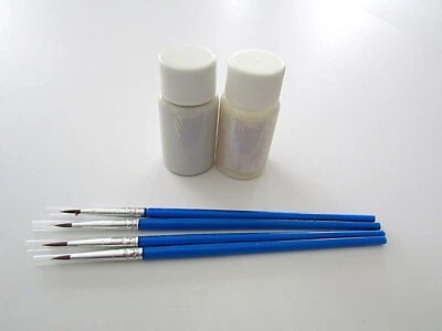 Touch Up Paint Kit For Kia Hyundai SWP White Tri Color 1/2oz Color + 1/2oz Pearl Foto 1 de 3