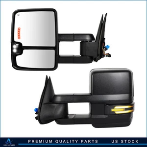 Tow Mirror Back Up Lamp Signal Power Heated For 03-06 Chevy Silverado GMC Sierra - Imagen 1 de 11